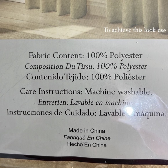 MIDTOWN ONE ROD POCKET PANEL. NWT - Picture 4 of 6